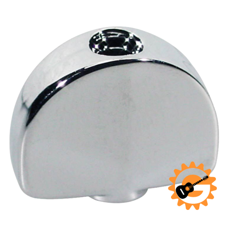 6stk - 18x14mm, Tuner knob chrome metal, bolt-on model