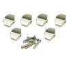 KLUSON® REPLACEMENT BUTTON SET 0F 6 (LARGE SCHALLER® SHAPE) CHRO