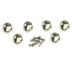 KLUSON® REPLACEMENT BUTTON SET 0F 6 (SMALL OVAL SHAPE) CHROME