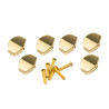 KLUSON® REPLACEMENT BUTTON SET 0F 6 (SMALL SCHALLER® SHAPE) GOLD